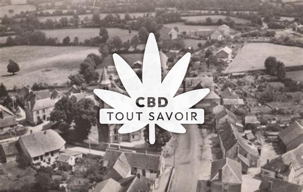 Village à Deux-Chaises avec feuille Cannabis CBD