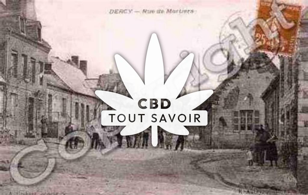 Village à Dhuizel avec feuille Cannabis CBD