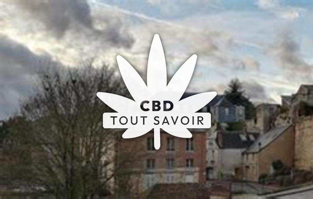 Village à Dorengt avec feuille Cannabis CBD