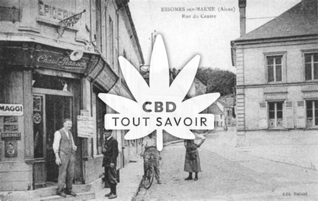 Village à Essomes-sur-Marne avec feuille Cannabis CBD