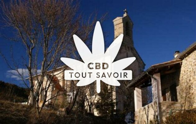 Village à Etoile-Saint-Cyrice avec feuille Cannabis CBD