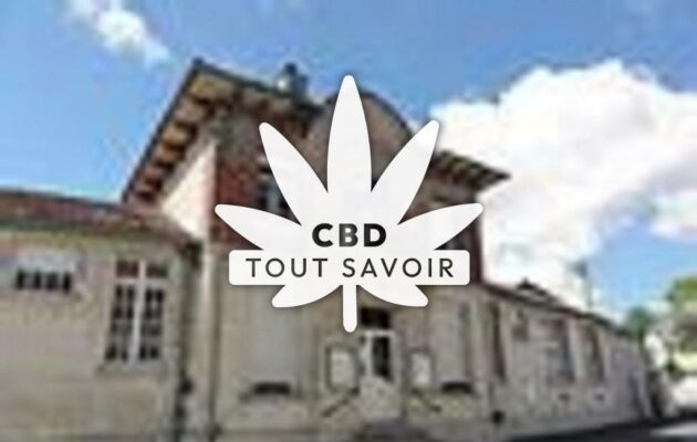 Village à Evergnicourt avec feuille Cannabis CBD