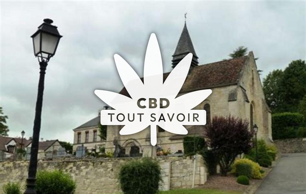 Village à Fleury avec feuille Cannabis CBD