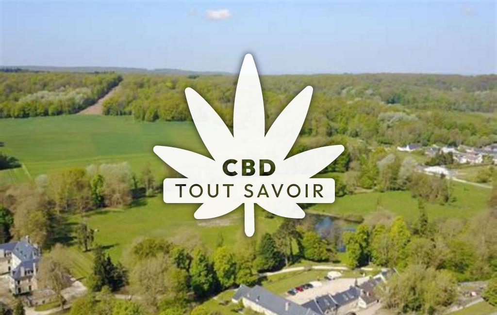 Village à Fourdrain avec feuille Cannabis CBD