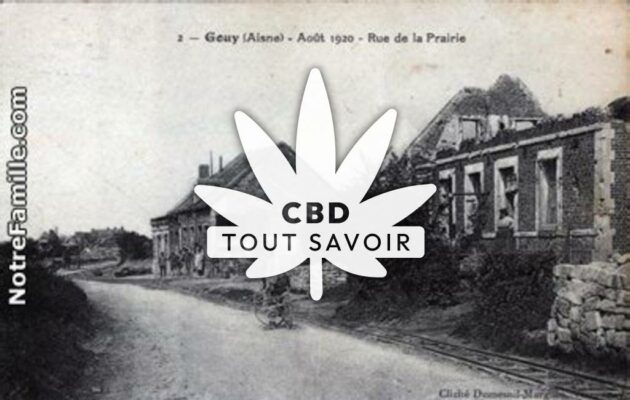 Village à Gouy avec feuille Cannabis CBD