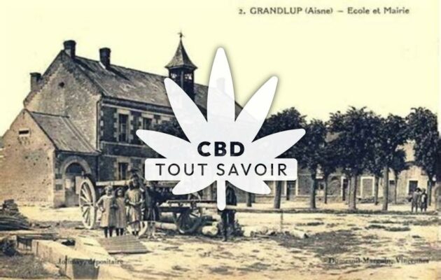 Village à Grandlup-Et-Fay avec feuille Cannabis CBD