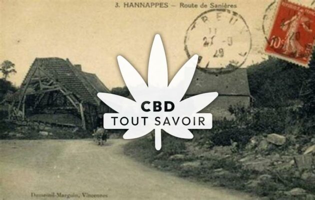 Village à Hannapes avec feuille Cannabis CBD