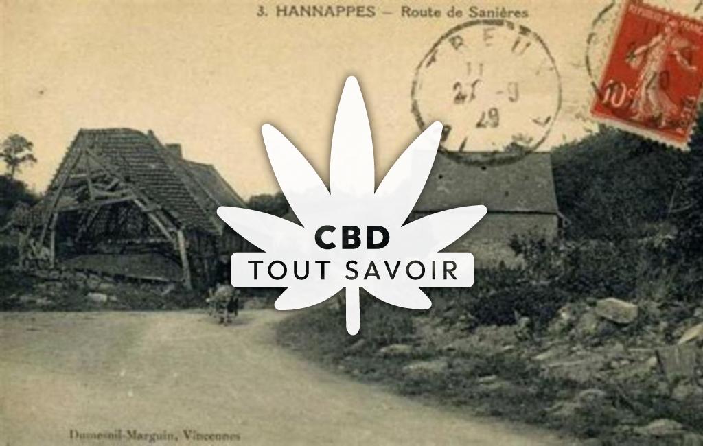 Village à Hannapes avec feuille Cannabis CBD