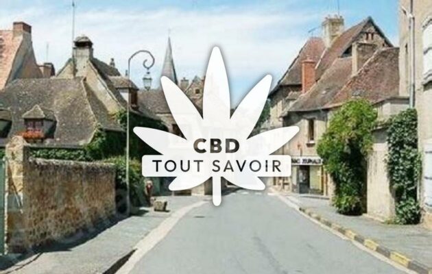 Village à Herisson avec feuille Cannabis CBD