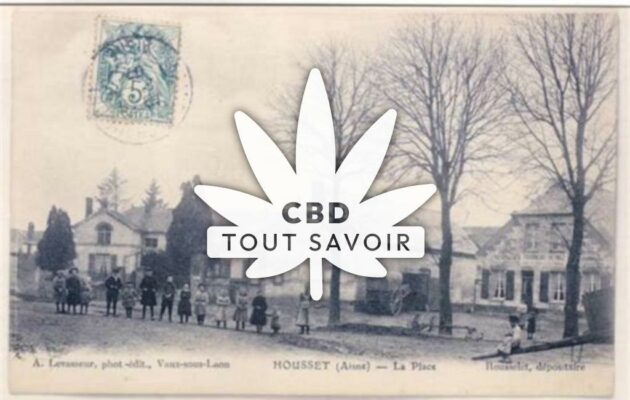 Village à Housset avec feuille Cannabis CBD