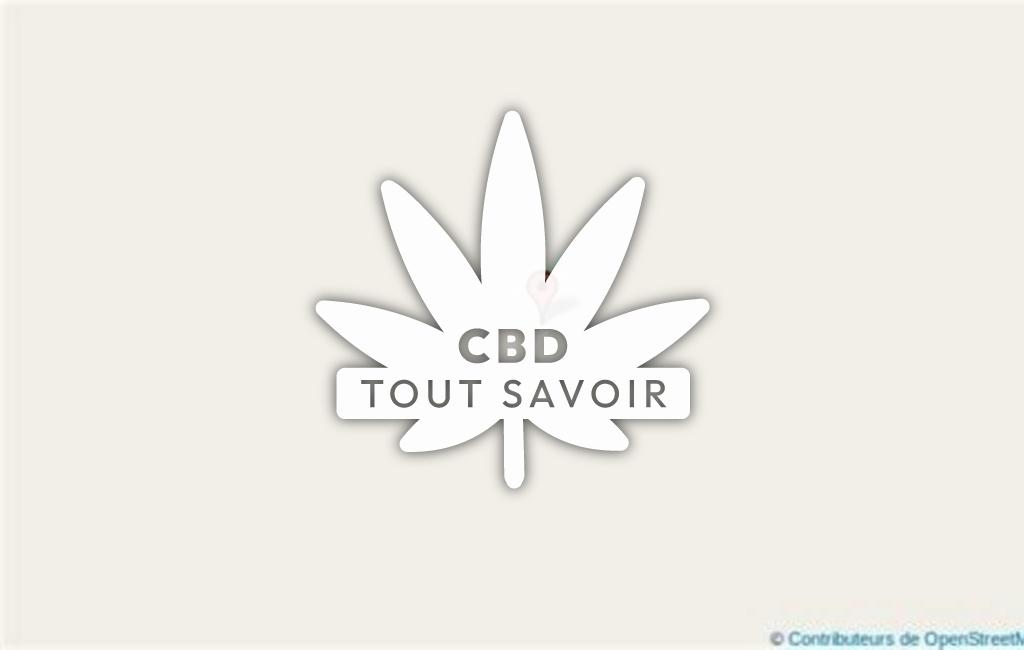 Village à Hyds avec feuille Cannabis CBD