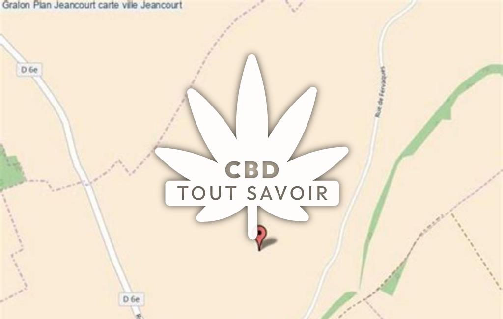 Village à Jeancourt avec feuille Cannabis CBD