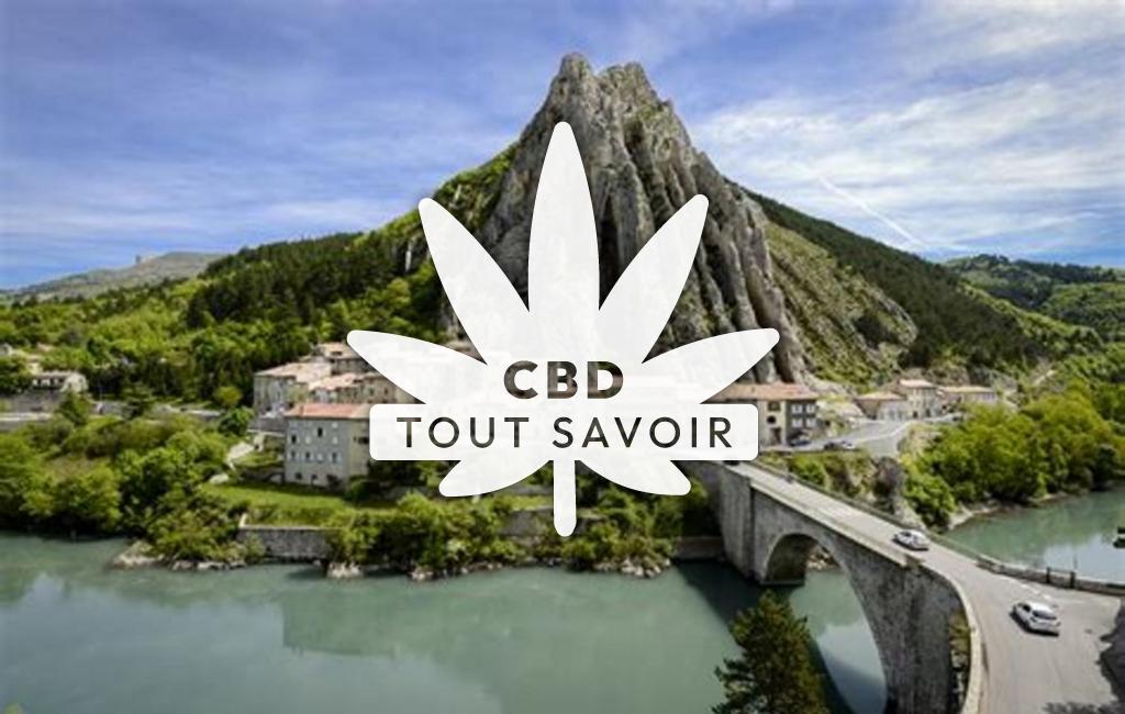 Village à La-Garde avec feuille Cannabis CBD