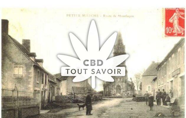 Village à La-Petite-Marche avec feuille Cannabis CBD