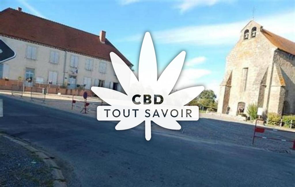 Village à Lamaids avec feuille Cannabis CBD