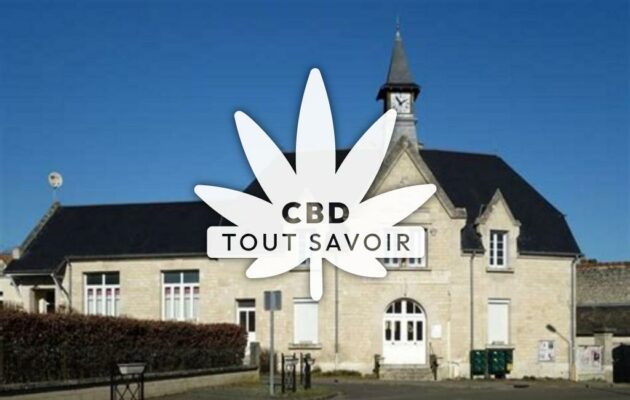 Village à Landricourt avec feuille Cannabis CBD