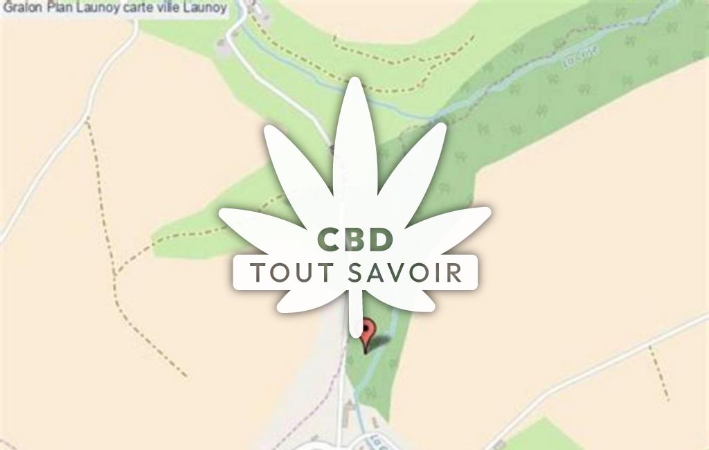 Village à Launoy avec feuille Cannabis CBD