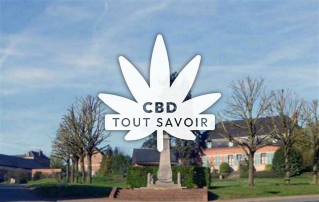 Village à Lavaqueresse avec feuille Cannabis CBD