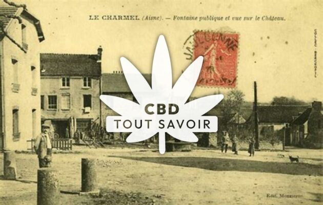 Village à Le-Charmel avec feuille Cannabis CBD