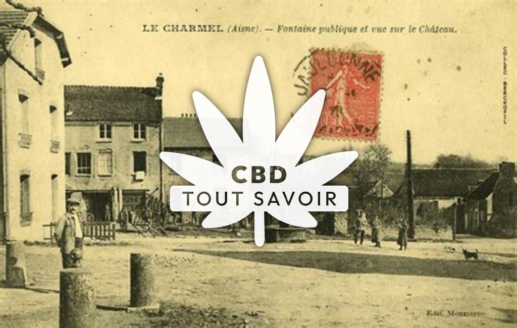 Village à Le-Charmel avec feuille Cannabis CBD