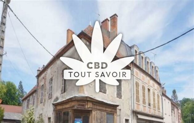 Village à Le-Donjon avec feuille Cannabis CBD