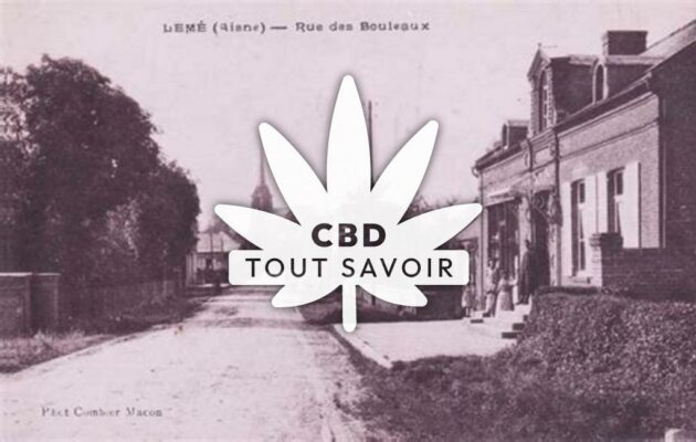 Village à Leme avec feuille Cannabis CBD