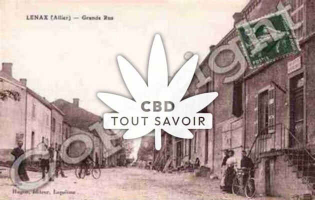 Village à Lenax avec feuille Cannabis CBD