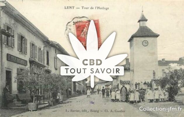 Village à Lent avec feuille Cannabis CBD