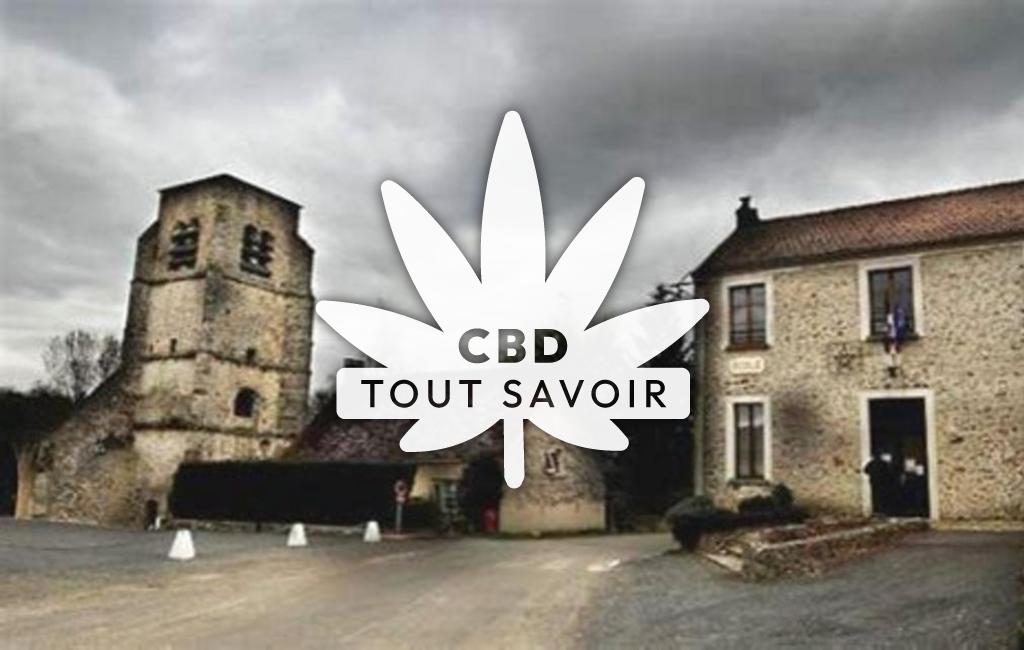 Village à L'Epine-aux-Bois avec feuille Cannabis CBD