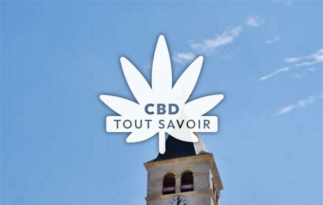 Village à Les-Neyrolles avec feuille Cannabis CBD