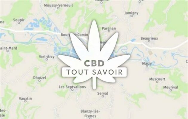 Village à Les-Septvallons avec feuille Cannabis CBD