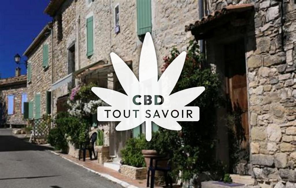 Village à Limans avec feuille Cannabis CBD