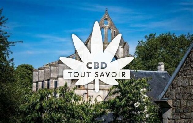 Village à Longpont avec feuille Cannabis CBD