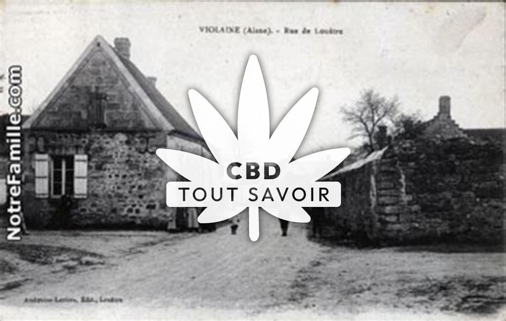 Village à Louatre avec feuille Cannabis CBD