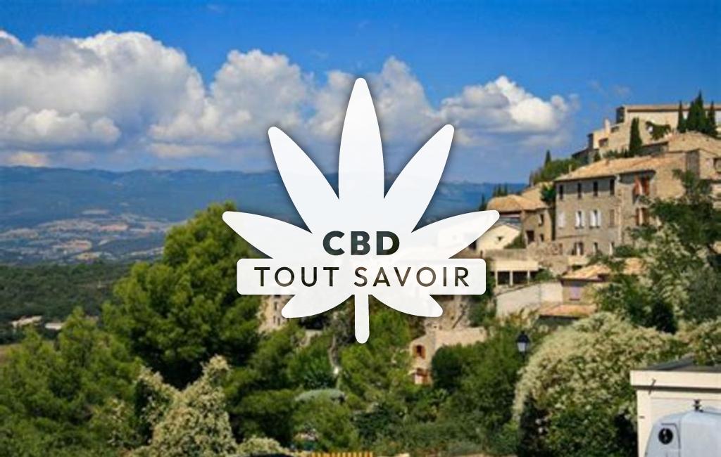 Village à Lurs avec feuille Cannabis CBD