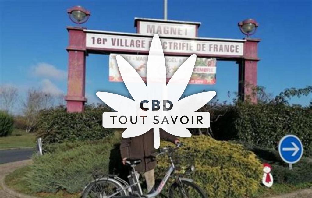 Village à Magnet avec feuille Cannabis CBD