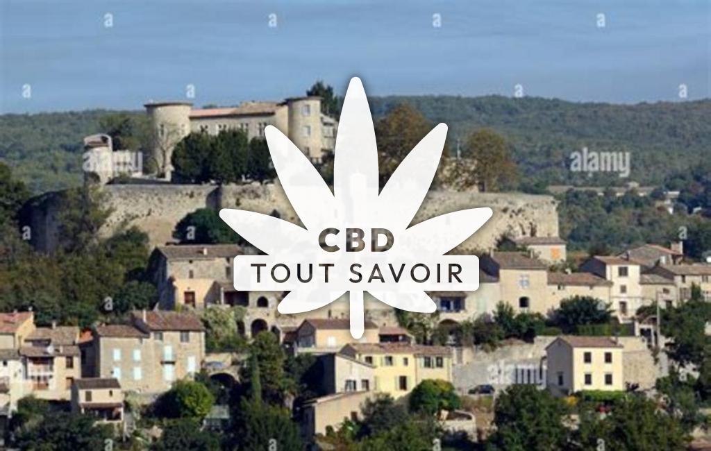 Village à Mane avec feuille Cannabis CBD