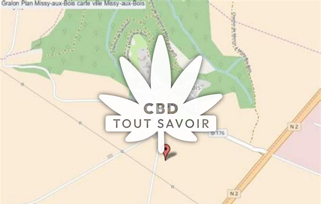 Village à Missy-aux-Bois avec feuille Cannabis CBD