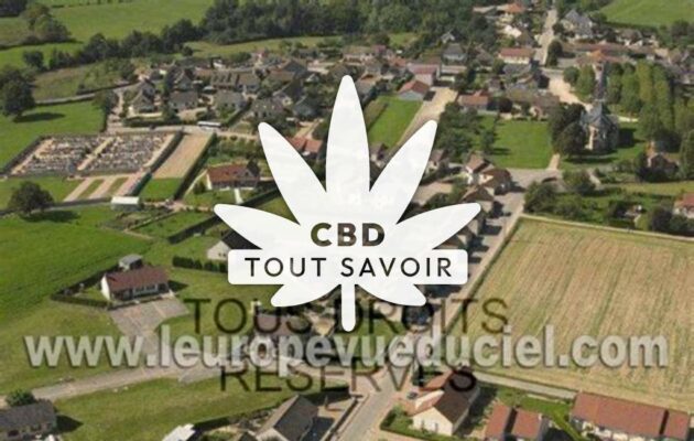 Village à Molinet avec feuille Cannabis CBD