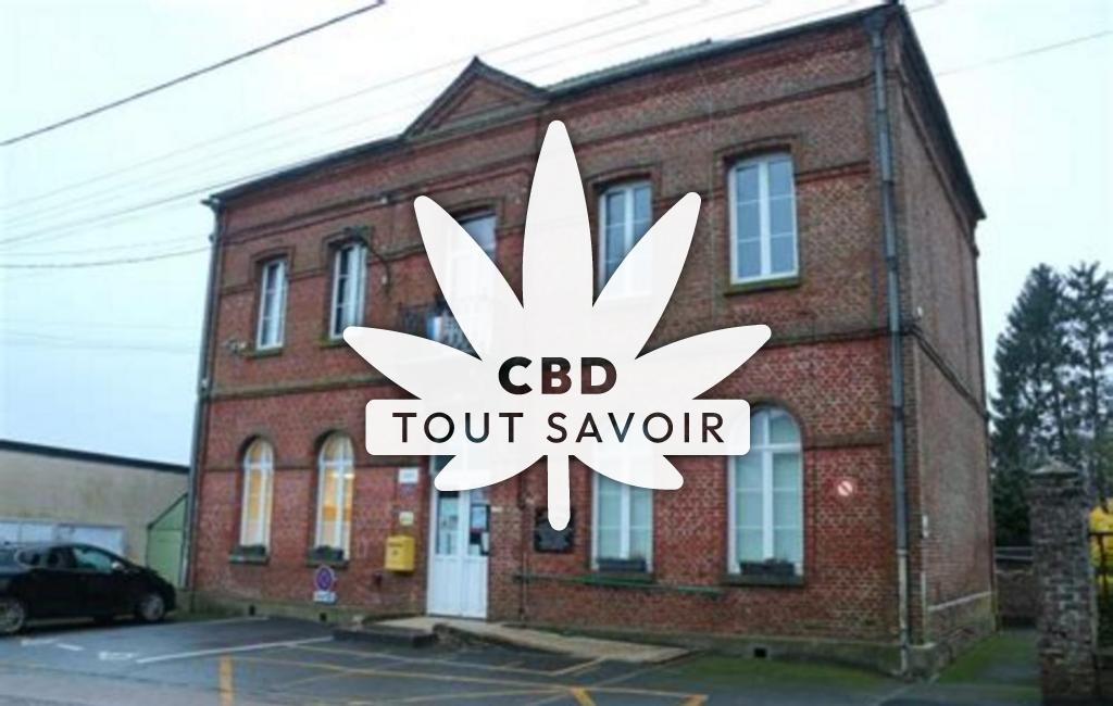 Village à Monceau-sur-Oise avec feuille Cannabis CBD