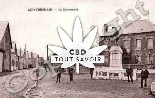 Village à Montbrehain avec feuille Cannabis CBD