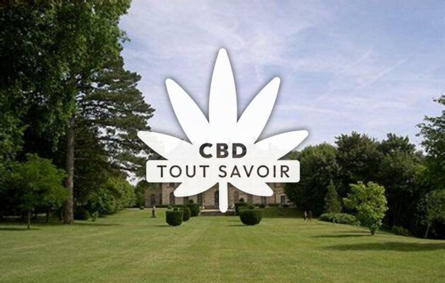 Village à Montgobert avec feuille Cannabis CBD