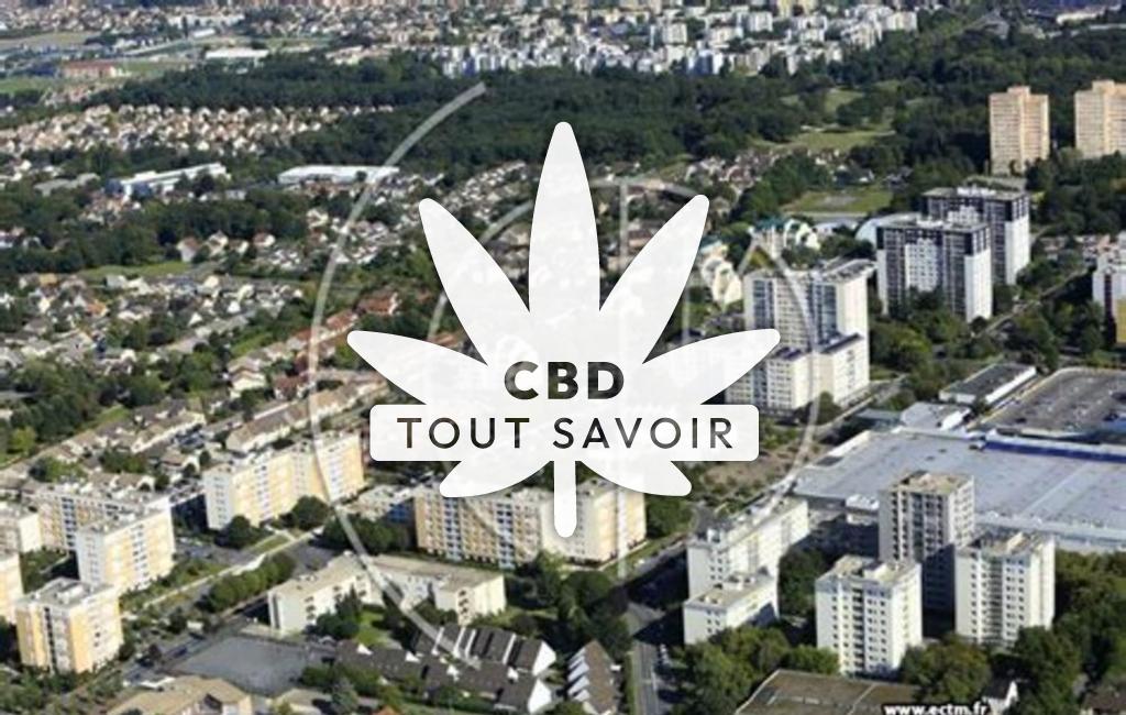 Village à Montigny-le-Franc avec feuille Cannabis CBD