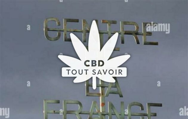 Village à Nassigny avec feuille Cannabis CBD