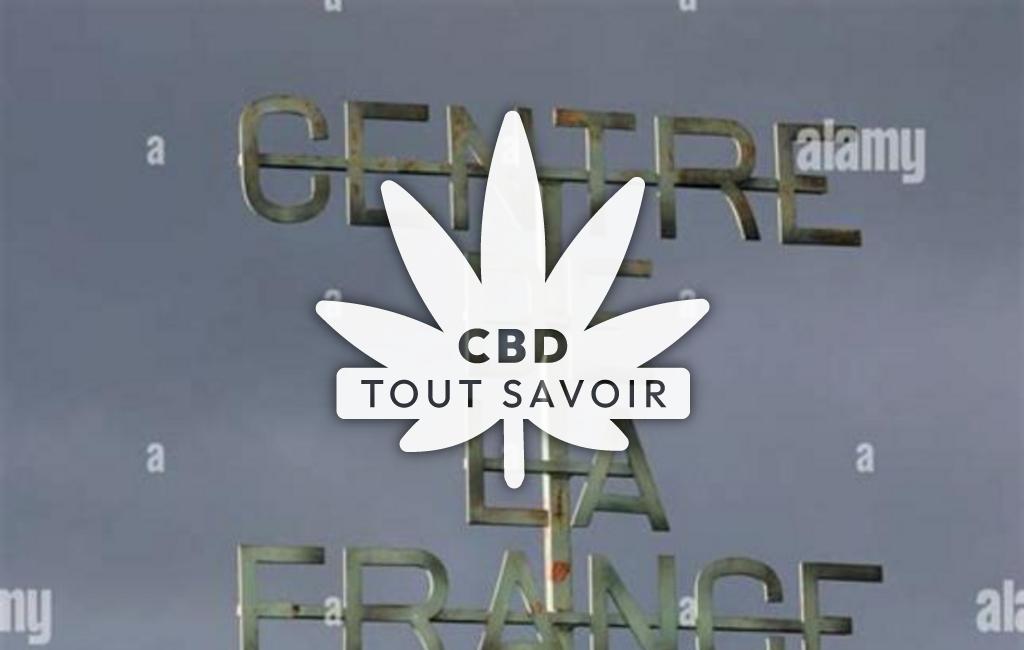 Village à Nassigny avec feuille Cannabis CBD