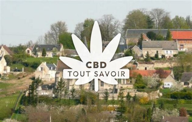 Village à Noyant-Et-Aconin avec feuille Cannabis CBD