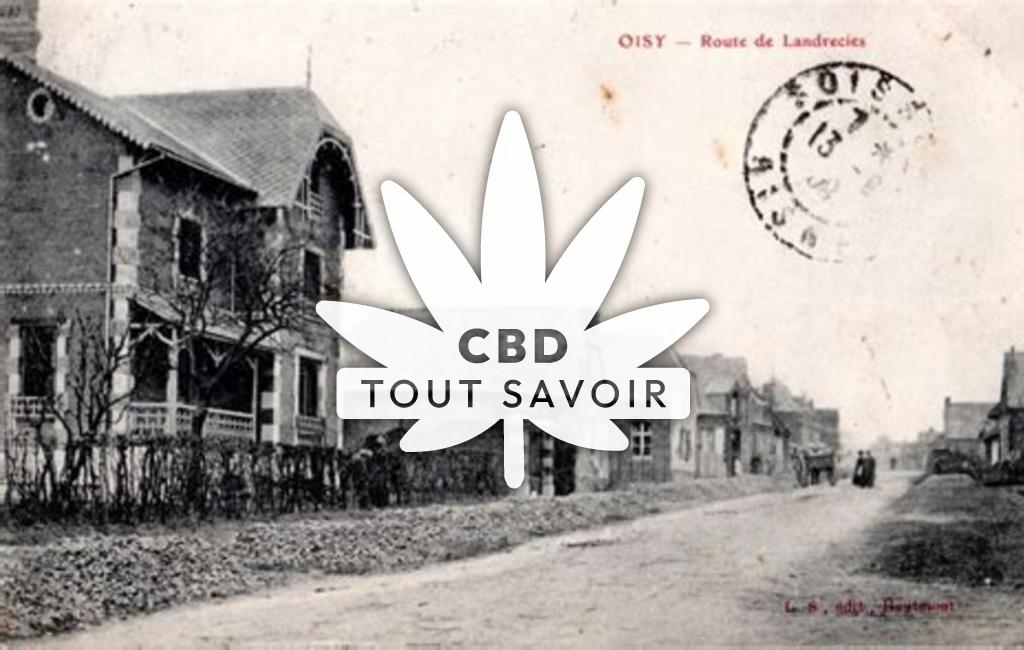 Village à Oisy avec feuille Cannabis CBD