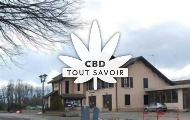 Village à Ornex avec feuille Cannabis CBD