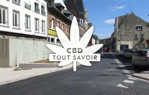 Village à Pargnan avec feuille Cannabis CBD