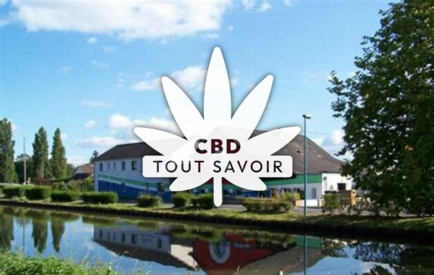 Village à Pierrefitte-sur-Loire avec feuille Cannabis CBD